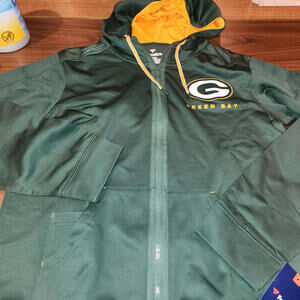 NEW Fanatics size Medium Full Zip Hoodie Green Bay Packers
